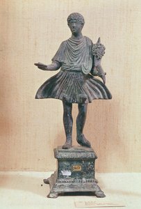 Statuette of Lar, found near Vesuvius